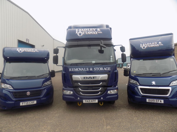 new hadley and ottaway removals vans