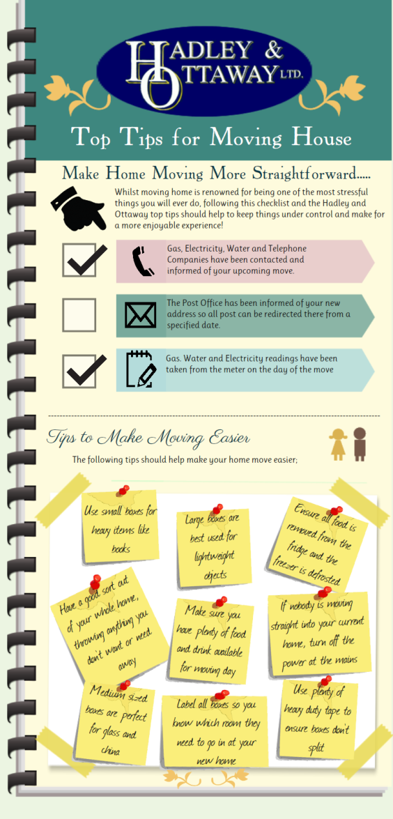 top tips for moving house infographic
