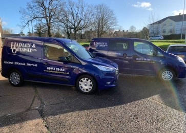 two new hadley and ottaway removal vans